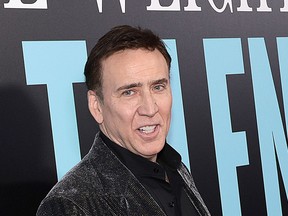 Nicolas Cage attends "The Unbearable Weight Of Massive Talent" New York Screening at Regal Essex Crossing on April 10, 2022 in New York City.