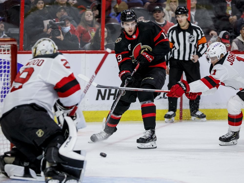 Batherson's 2nd goal comes in OT as Senators beat Devils 5-4