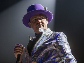 Gord Downie of the Tragically Hip performs at the Air Canada Centre in Toronto on Wednesday, Aug. 10, 2016.