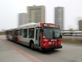 OC Transpo ridership levels continue to be greatly affected by the work-from-home policies of many federal government departments in Ottawa.