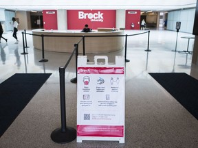 Files: Brock University said it made the decision to maintain mask and vacination mandates for the summer term in 2022 based on the increase in COVID-19 infections and hospitalizations and after consultation with the acting medical officer of health for Niagara.