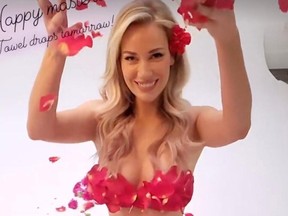 Golf podcaster Paige Spiranac is pumped for the Masters in a post on her Instagram account.