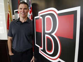 The Belleville Senators' head coach, Troy Mann.