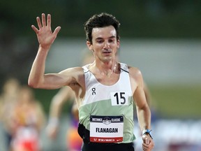 Une photo d'archive de Ben Flanagan, qui a remporté le championnat canadien de course sur route de 10 kilomètres à Ottawa samedi soir avec son temps de 28 minutes 39 secondes.