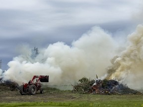 Cleanup continues at the Hammond Golf and Country Club after a recent storm felled several hundred mature trees on the course. Thursday, May. 26, 2022