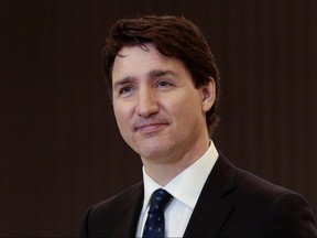 Prime Minister Justin Trudeau speaks at the Stellantis Research and Development Centre in Windsor, Ont., May 2, 2022.