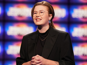 Toronto tutor Mattea Roach in an image posted to the Jeopardy! Instagram page.