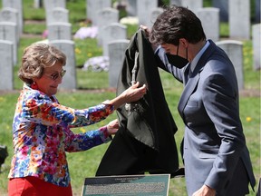Princess Margriet and Prime Minister Trudeau unveiled a plaque of General Charles Foulkes at Beechwood Cemetery.