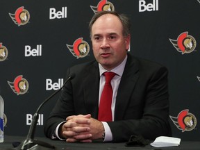 File photo/ Ottawa Senators General Manager Pierre Dorion