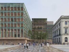 Rendering for the Block 2 project. Zeidler Architecture Inc. and David Chipperfield Architects.