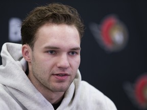 Centre Josh Norris is among the restricted free agents the Ottawa Senators have to get under contract.