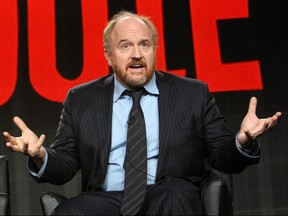 Louis C.K. participates in the "Louie" panel at the Television Critics Association (TCA) Winter Press Tour in Pasadena, California Jan. 18, 2015.