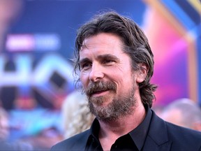 Christian Bale attends the Thor: Love and Thunder World Premiere at the El Capitan Theatre in Hollywood, Calif., on June 23, 2022.