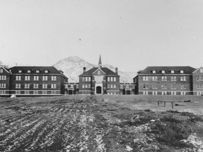 Historical photo of the Kamloops Indian Residential School, where radar surveys have found evidence of 215 unmarked graves. PHOTO COURTESY NATIONAL CENTRE FOR TRUTH AND RECONCILIATION