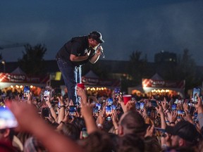 A sold-out crowd cheered for Luke Combs at the RBC Stage at Bluesfest, Saturday, July 9, 2022.