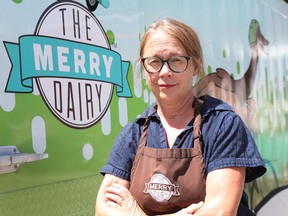 Marlene Haley of The Merry Dairy, which had to shut down wholesale operations after a Thursday visit by an officer from Ontario's Ministry of Agriculture, Food and Rural Affairs.