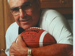 Sterling Bean, seen here in a 1998 photo, spent 41 years as a passionate jack-of-all trades for the powerhouse Ottawa Sooners junior football factory.