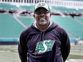 It's been a bumpy ride for Saskatchewan Roughriders receivers coach Travis Moore. But he's kept his passion for helping young pass catchers improve on and off the field.