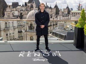 Hayden Christensen poses during a photocall in London, England.