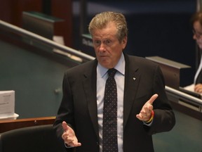 Toronto Mayor John Tory discussing matters at Toronto City Hall council chambers on Tuesday, July 19, 2022.