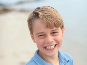 The Duke and Duchess of Cambridge shared a picture of Prince George on his 9th birthday.