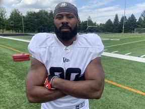 Running back William Powell made his season debut with the Redblacks against B.C. last week and will be in the spotlight against Saskatchewan on Friday night.