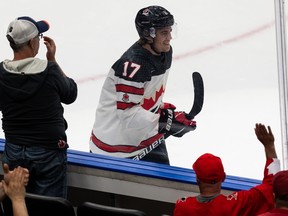 Ridly Greig, a top prospect of the Senators, left Canada’s 6-3 win over Switzerland on Wednesday night in the first period and didn’t return for the final two games of the IIHF World Junior Championship at Rogers Place in Edmonton.