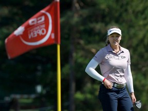 'The scores were pretty low here in 2017 and I suspect they'll be pretty low again,' said Brooke Henderson, seen at the Ottawa Hunt and Golf Club on Wednesday.