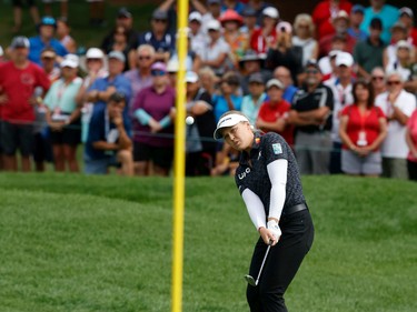 Brooke Henderson during her first round at the CP Women's Open at the Ottawa Hunt and Golf Club Thursday. TONY CALDWELL, Postmedia.