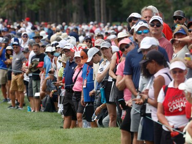 OTTAWA - Aug 25,  2022 - Ottawa crowds during the first round at the CP Women's Open at the Ottawa Hunt & Golf Club Thursday. TONY CALDWELL, Postmedia.