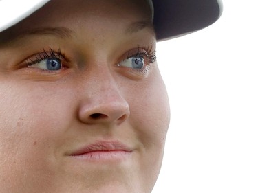 Brooke Henderson during a practice round at the CP Women's Open at the Ottawa Hunt and Golf Club on Tuesday.
