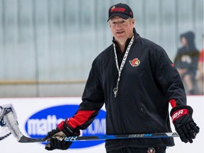 Files:  Shean Donovan working as a player development coach at the 2022 Ottawa Senators Development Camp. July 11, 2022.