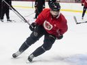 Former Ottawa senator Derek Brassard has accepted a PTO (professional tryout) from his former team.  Armband skates during an on-ice session during a training camp at the Canadian Tire Center on September 22, 2022.