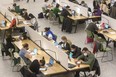 Students in masks study at D.B. Weldon Library at Western University in London, March 15, 2022.