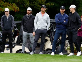 Players arriving at Loch March Golf & Country Club for the Ottawa Senators Charity Open  in Ottawa Tuesday, where it was also announced that the Ottawa Senators Foundation will be returning.