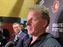 Daniel Alfredsson after scrimmage at the Canadian Tire Center