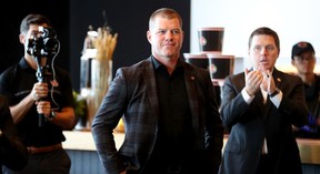 Former player Chris Neil, seen Wednesday at the Canadian Tire Centre, has been named VP of business and community development.