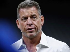 Hall of Fame quarterback and Fox Sports analyst Troy Aikman attends the game between the Los Angeles Rams and the New Orleans Saints at Mercedes-Benz Superdome on November 4, 2018 in New Orleans, Louisiana.
