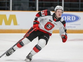Brady Stonehouse scored twice as the Ottawa 67s defeated the Kitchener Rangers 5-3 Friday.