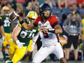 Caleb Evans will be the starting quarterback for the Ottawa Redblacks in their final game of the season Saturday. Head coach Bob Dyce wants 'to see Caleb operate with how the offence is run now.'