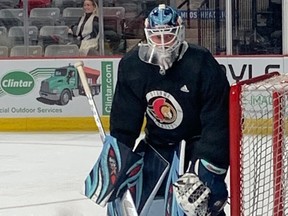 Goaltender Magnus Hellberg will make his Ottawa Senators debut in Saturday's pre-season game against the Montreal Canadiens. Hellberg was acquired off waivers from the Seattle Kraken and is still wearing Kraken equipment.