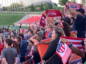 Atletico Ottawa has been bolstered by the passion of fans in section W at TD Place, chanting and standing throughout entire matches at TD Place.