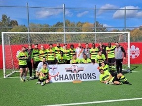 Gloucester Celtic FC, an Ottawa men’s soccer team, won its second Challenge Trophy Monday, beating Edmonton Green & Gold 2-0.