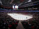 A general view of the Canadian Tire Center during the first period of the NHL game between the Dallas Stars and the Ottawa Senators on October 24.