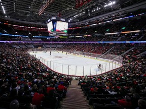 A general view of the Canadian Tire Centre during the first period of the NHL game between the Dallas Stars and Ottawa Senators on Oct. 24.