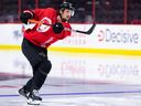 FILE PHOTO: Ottawa Senators defenceman Thomas Chabot said he felt pretty good after practising Tuesday, but was waiting to see how he felt Wednesday morning.