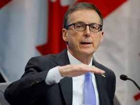 Bank of Canada Governor Tiff Macklem takes part in a news conference in Ottawa, April 13, 2022.