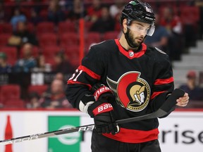 Veteran Derick Brassard and the Ottawa Senators went into their game against the San Jose Sharks on Monday night with a disappointing 6-10-1 record.