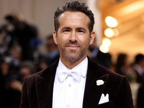 Ryan Reynolds chega para uma gala no Metropolitan Museum of Art em Nova York, Nova York, EUA, em 2 de maio de 2022.