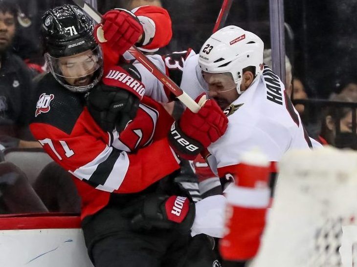 Devils' Nico Hischier, star players (finally) step up in key win